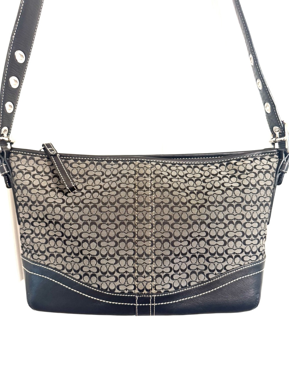 Vintage Y2K Coach Mini C Signature Hobo Bag